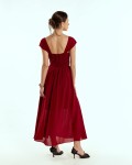 SIXDO Woven Flared Dress for Women